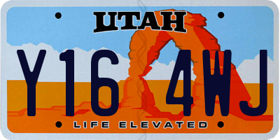 UT license plate Y164WJ