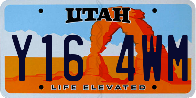 UT license plate Y164WM