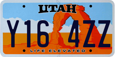 UT license plate Y164ZZ