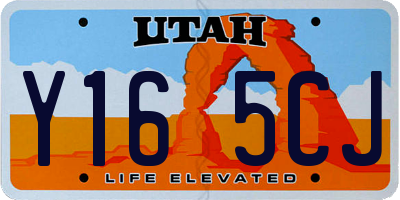UT license plate Y165CJ