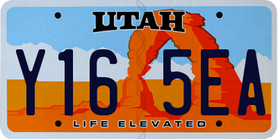 UT license plate Y165EA