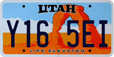 UT license plate Y165EI