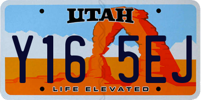 UT license plate Y165EJ