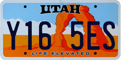 UT license plate Y165ES