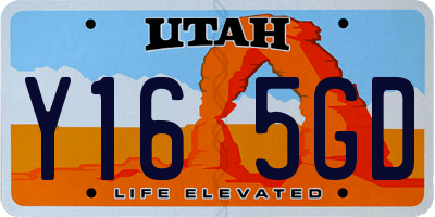 UT license plate Y165GD