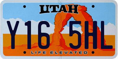 UT license plate Y165HL