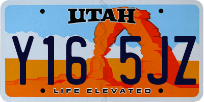 UT license plate Y165JZ