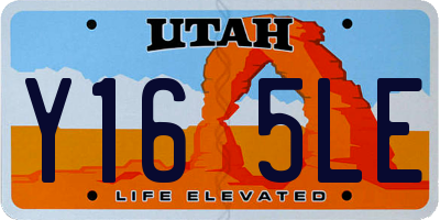 UT license plate Y165LE