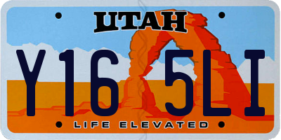 UT license plate Y165LI