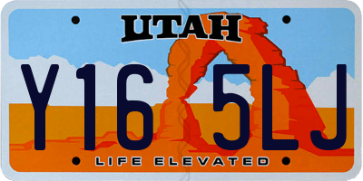 UT license plate Y165LJ