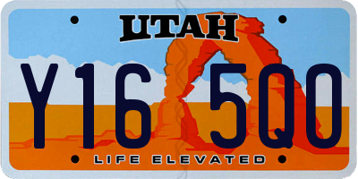 UT license plate Y165QO