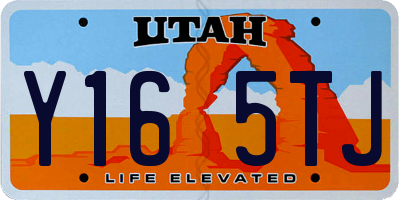 UT license plate Y165TJ
