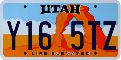 UT license plate Y165TZ