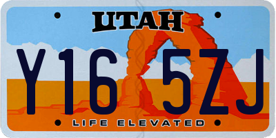 UT license plate Y165ZJ