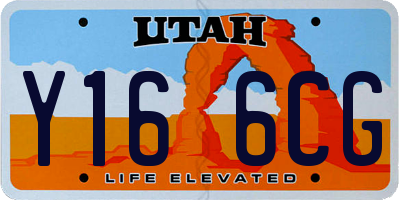 UT license plate Y166CG