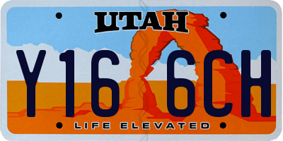 UT license plate Y166CH