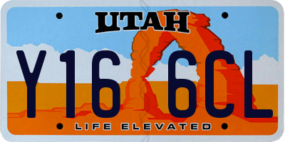 UT license plate Y166CL