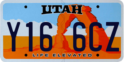 UT license plate Y166CZ
