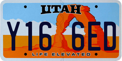 UT license plate Y166ED