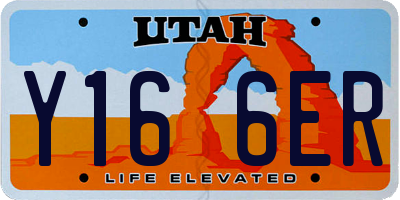 UT license plate Y166ER