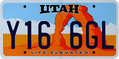UT license plate Y166GL