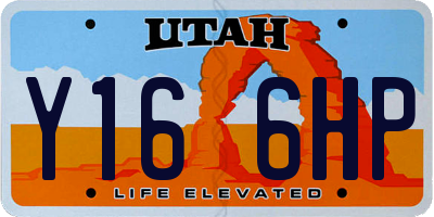UT license plate Y166HP
