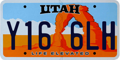 UT license plate Y166LH