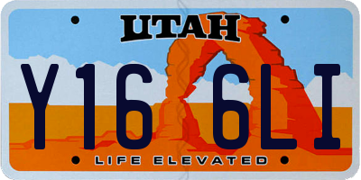 UT license plate Y166LI