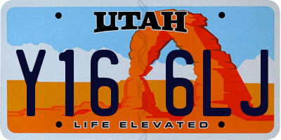 UT license plate Y166LJ