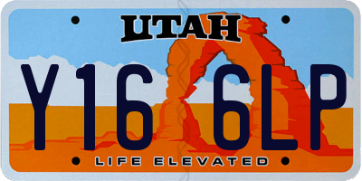UT license plate Y166LP