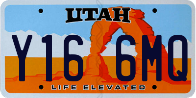 UT license plate Y166MQ