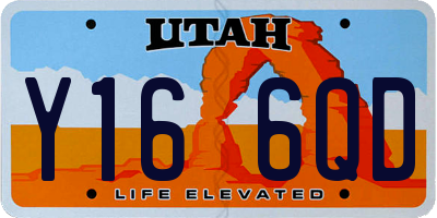 UT license plate Y166QD