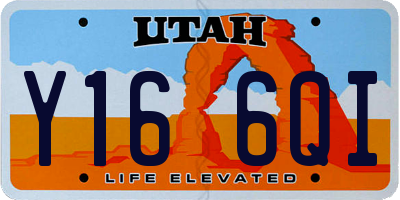 UT license plate Y166QI