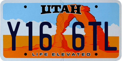 UT license plate Y166TL