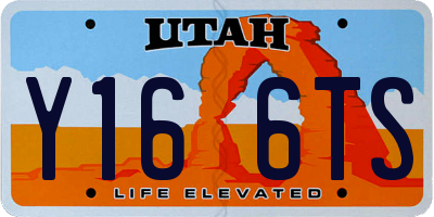 UT license plate Y166TS