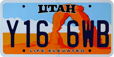 UT license plate Y166WB