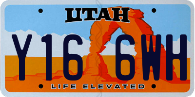 UT license plate Y166WH