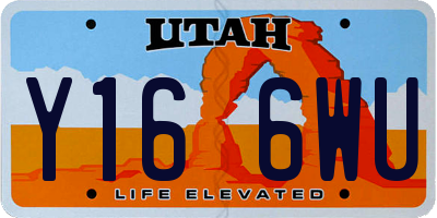 UT license plate Y166WU