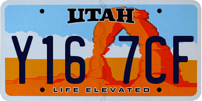 UT license plate Y167CF