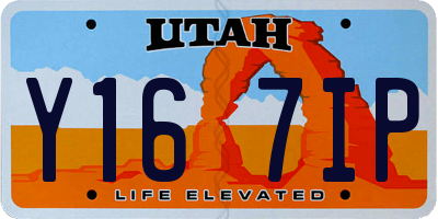 UT license plate Y167IP
