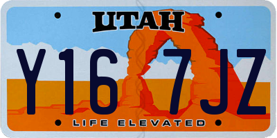 UT license plate Y167JZ