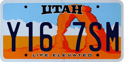 UT license plate Y167SM