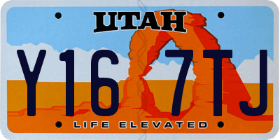 UT license plate Y167TJ