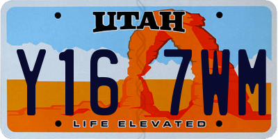 UT license plate Y167WM