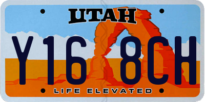UT license plate Y168CH