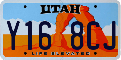 UT license plate Y168CJ
