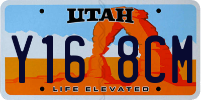 UT license plate Y168CM