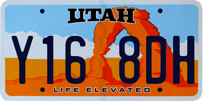 UT license plate Y168DH