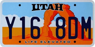 UT license plate Y168DM