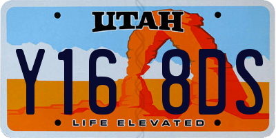UT license plate Y168DS